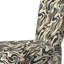 Chaise d'appoint rembourrée Mocha Zebra Stripes