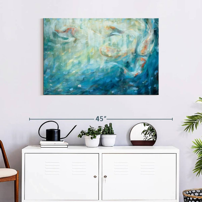 Brampt Playing Koi, 24" H x 36" W