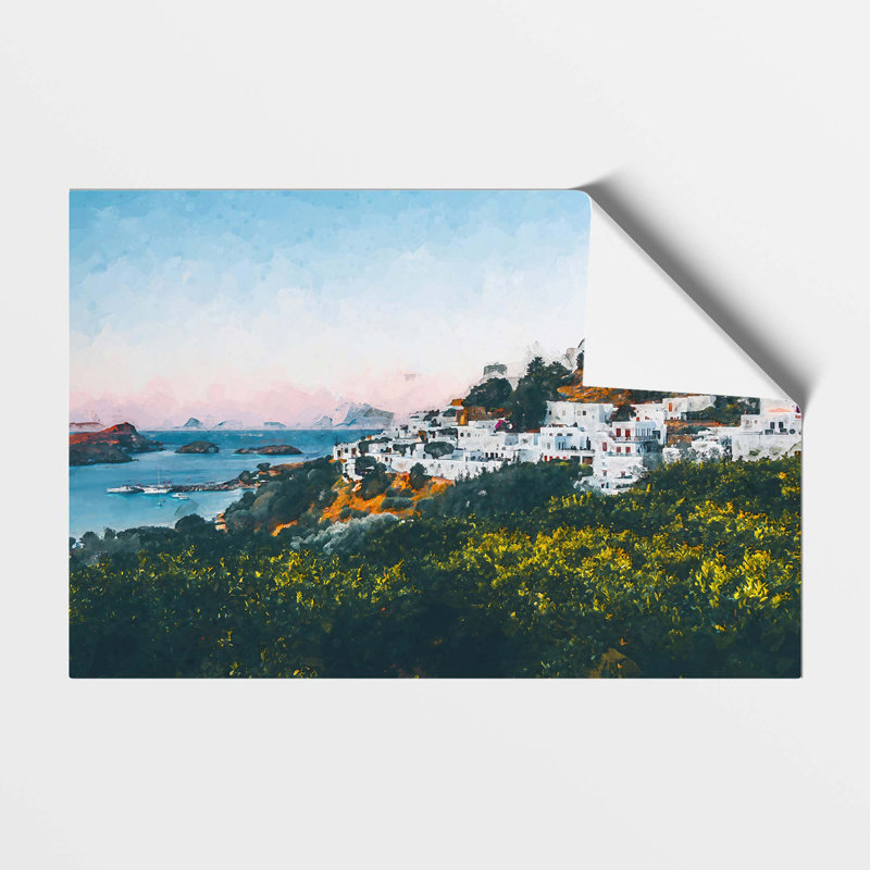 The Island of Rhodes in Greece - Frameless Print, 59.4 cm H x 84.1 cm W