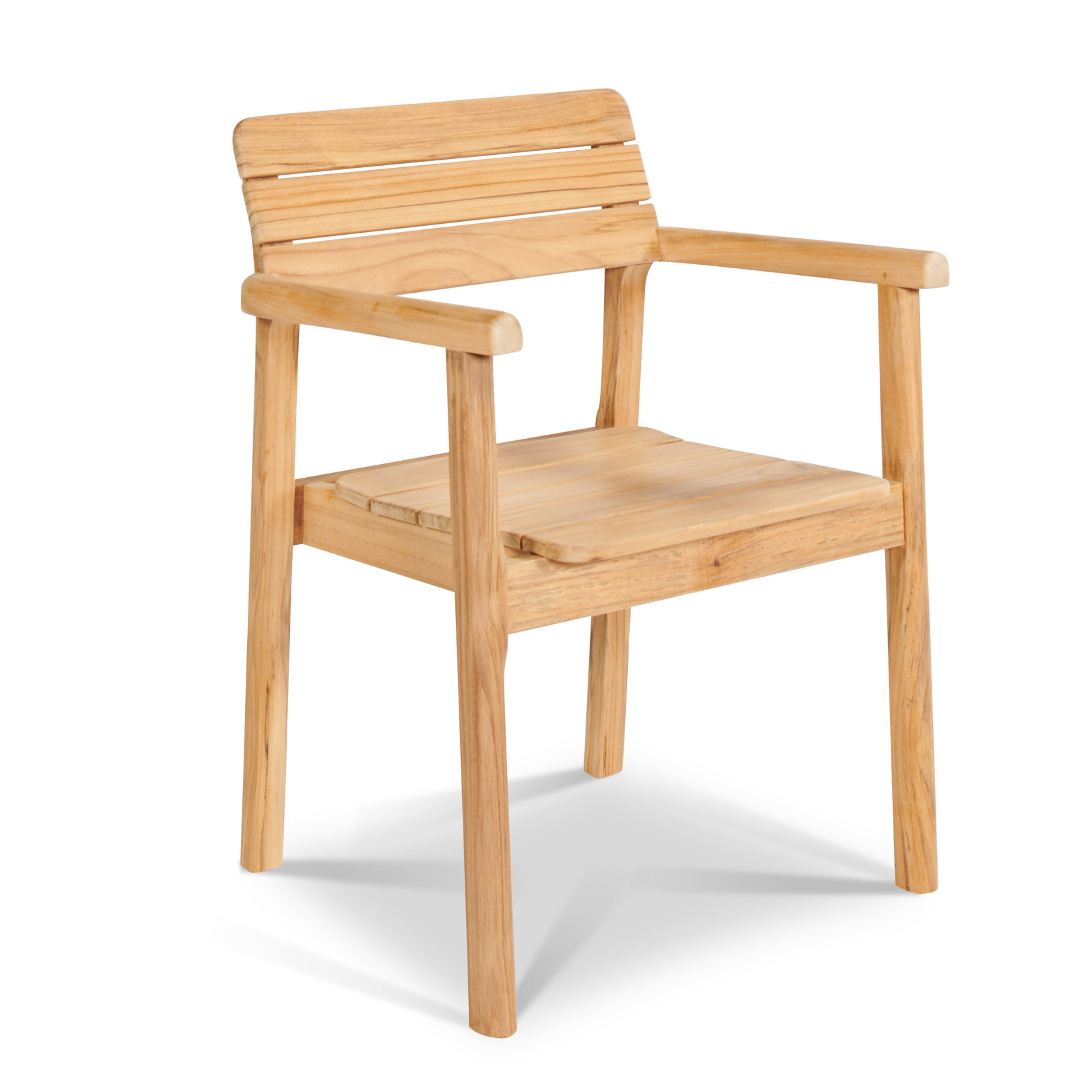 Enid Stackable Teak Patio Armchair