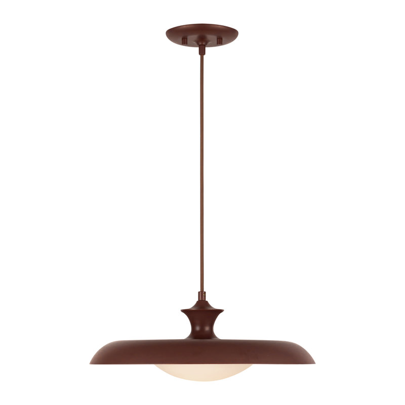 Minori 1 - Light Single Pendant, Red, Red