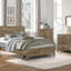Mobilier de chambre à coucher en bois de style rustique patiné avec finition de pin vieilli 1pc-1857130064