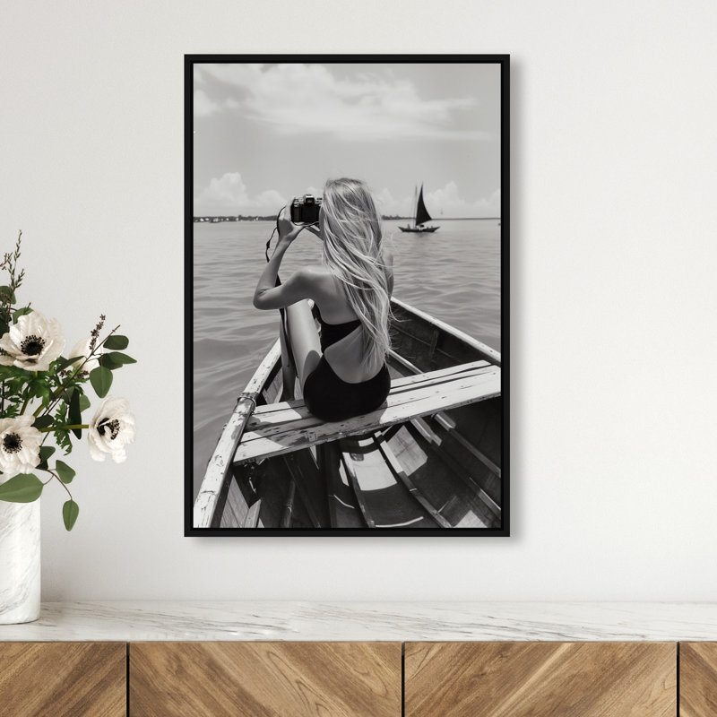 Frame Of Solitude Print by Oliver Gal, 46"H x 31"W, Black Floater Frame