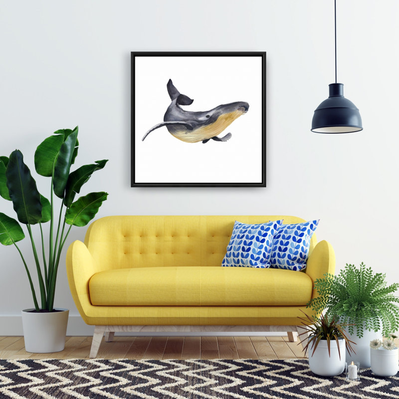 «Watercolor Blue Whale»