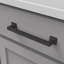 Poignée Studio Collection - Poignée d'armoire de 7 à 9/16 po centre à centre noir mat - Quincaillerie transitionnelle pour tiroirs et armoires-92299819-112308032