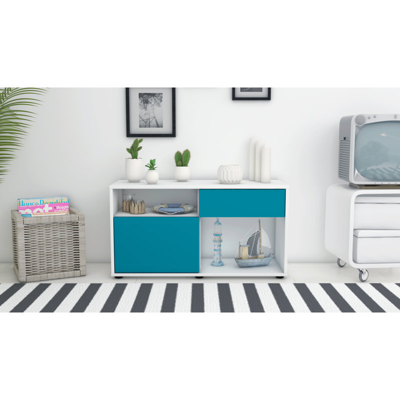Elmer 1 - Drawer Chest of Drawers, White/Dark blue