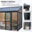 10×14 Ft Enclosed Patio Cover With 3 Lockable Sliding Doors, All Season Sunroom With Aluminum Alloy Frame ,Polycarbonate Roof And Transparent Solid Pc Endurance Panel Wall System For Garden Patio Deck