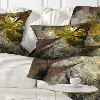 Coussin lombaire en fleur symétrique floral