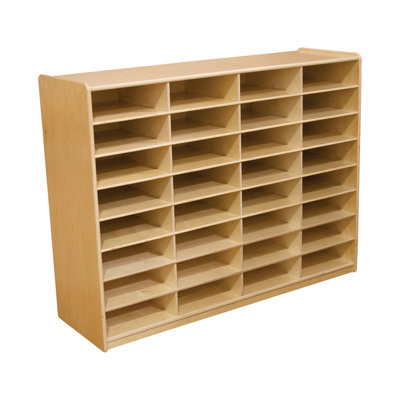 (32) Letter Tray Storage Unit With Translucent Trays