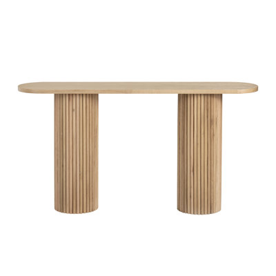 60 In. Brown Wooden Accent_Console_Sofa Table