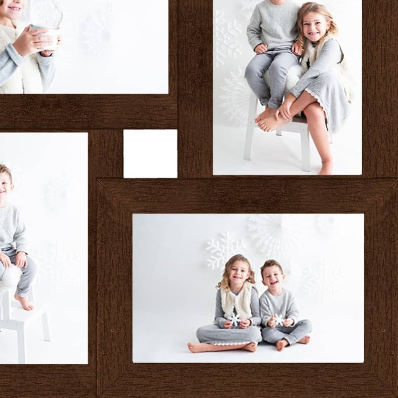 Brandise Wood Picture Frame, 18cm H x 13cm W x 0.5cm D, Dark Brown