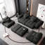 Canapé modulaire moderne et modulaire, canapé à coussins moelleux en tissu étincelant avec 8 coussins, canapé capitonné à combinaison de 8 pièces bricolage, aucun assemblage requis-960029627