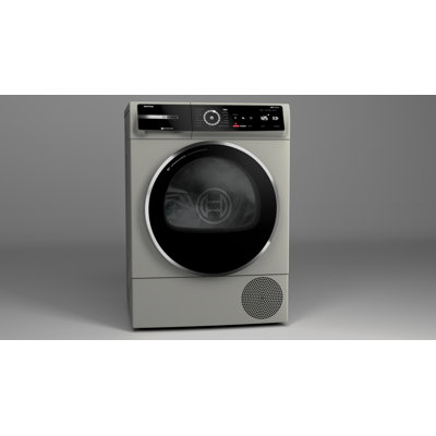 Bosch 800 Series Compact Electric Ventless Dryer With Heat Pump 24 Inch in Pearl Steel
