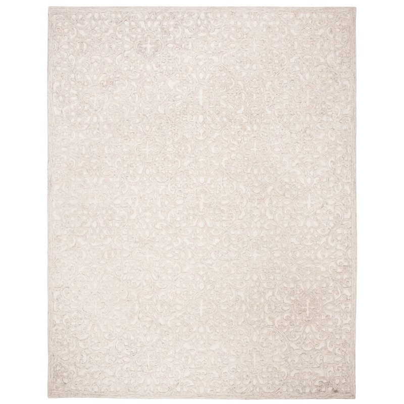 Sarina Trace Hand Tufted Wool And Cotton With Latex Abstract Rug, Rectangle 9' x 12'