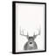 Grey Deer - Single Picture Frame Painting-138480831
