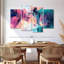 Avery rose et bleu abstrait-115269268