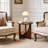 100% Solid Wood Side Table, Natural Wooden End Table,Rustic Center Table,Simple Accent Table