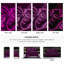 Ensemble d'édredon en satin pour lit très grand 8 pièces Satin Like Mauve Satin-123204616-123204615