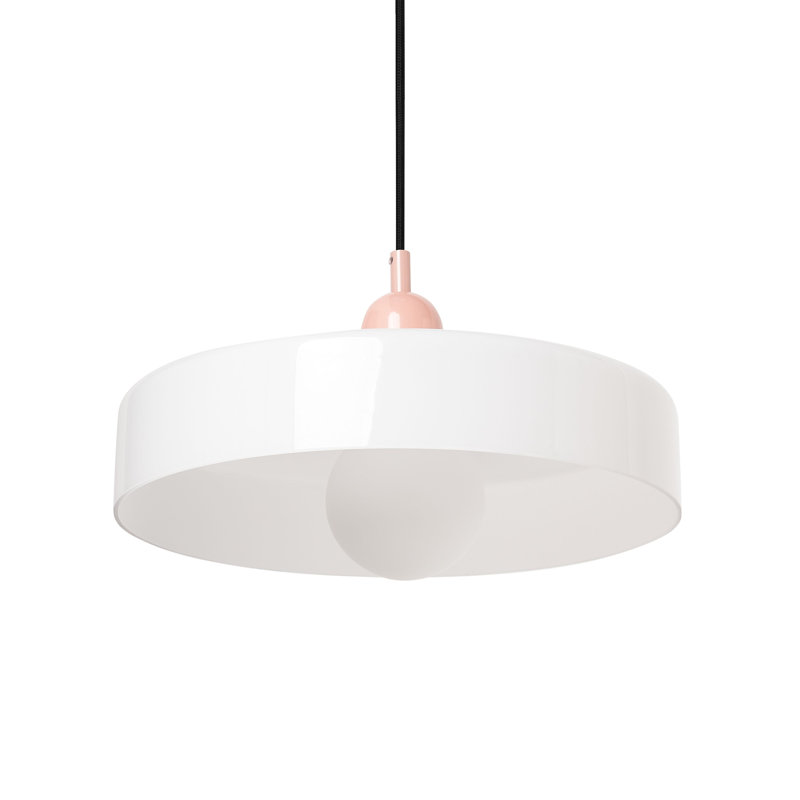 Glass Pendant Lamp PAALA, White