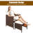 Khotare 8 - Person Acacia Wicker Patio Dining Set with Square Table , Cushions Included-1877619525