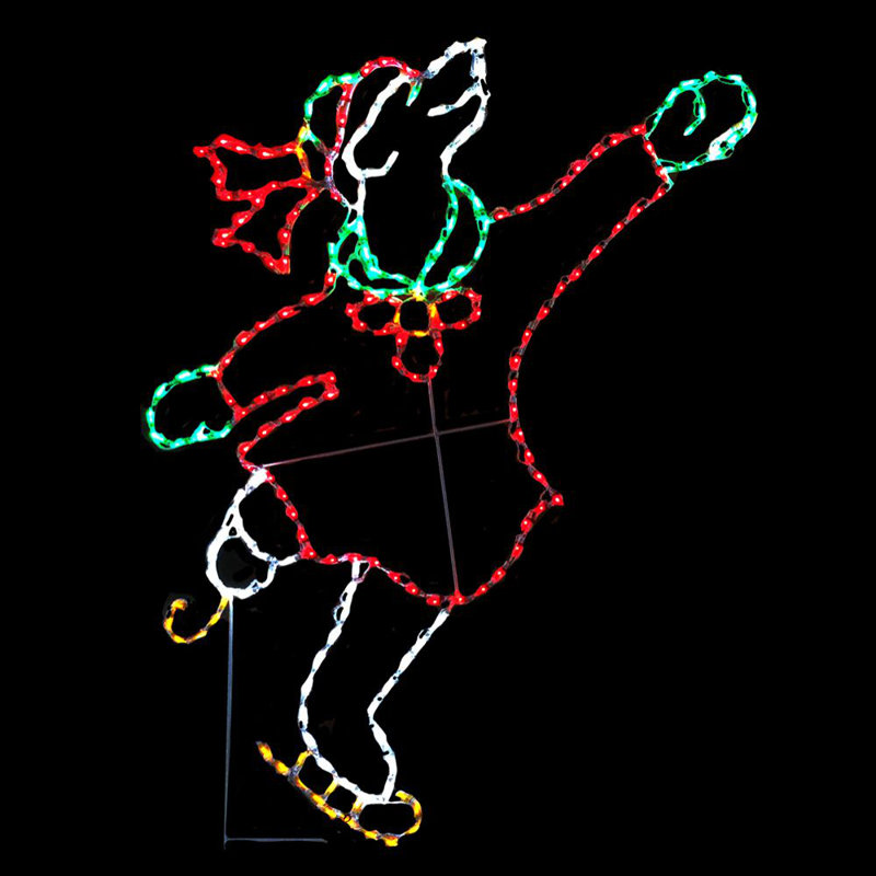 Skating Polar Bear (Girl) LED Display (42")