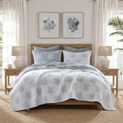 Mia Coral 3 Piece Quilt Mini Set