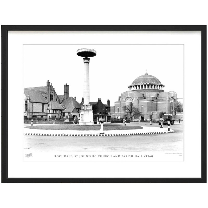 Rochdale, St John's RC Church And Parish Hall C1960 by Francis Frith - Single Picture Frame Print, 28cm H x 36cm W x 2.3cm D