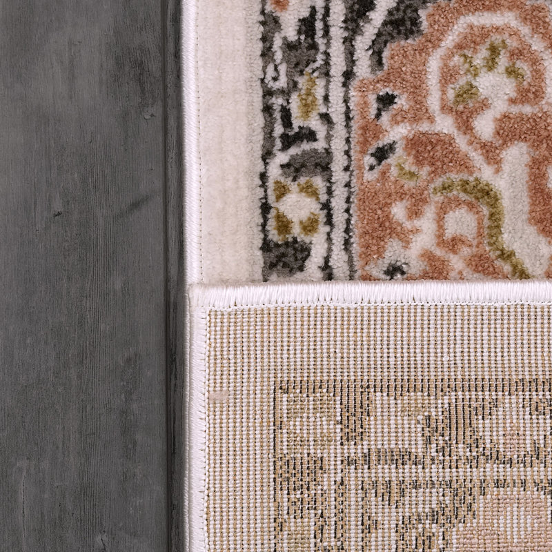 Tapis oriental taupe / brun / gris, Tapis de couloir 2 pi 2 po x 7 pi 7 po