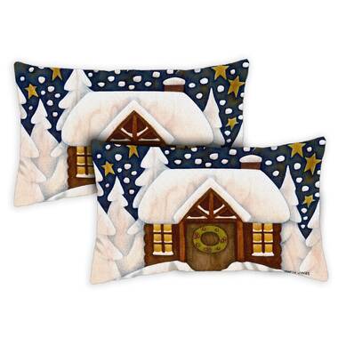 Toland Home Garden 18 x 18 Let It Snow 18 x 18 Inch Indoor/Outdoor Pillow  Case