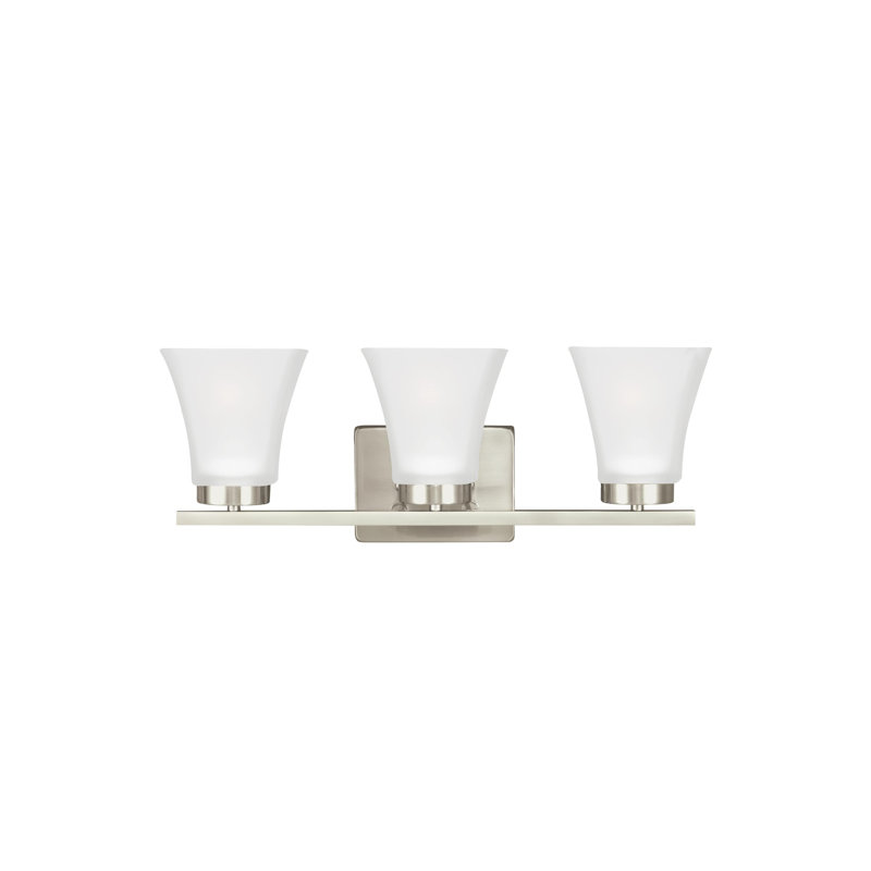 Bayfield Three Light Wall / Bath from Generation Lighting , Brushed Nickel, Yes
