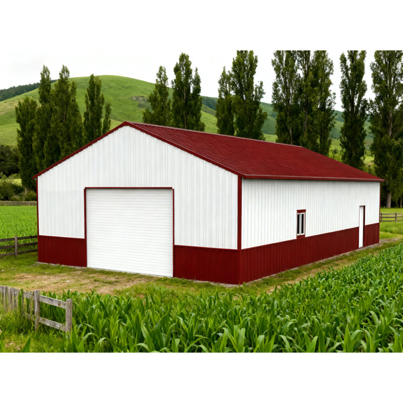 Remise de grange de garage en métal de 51 pi x 31 pi - Remise de rangement en acier durable pour l'extérieur