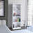 Sutton Slim Bookcase with Modern 5-Shelf Design-1904028580-1888429276