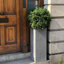 Concrete Effect Tall Planter, Frostproof Outdoor Plant Pot, Tall Garden Planter with Drainage Holes, Tall Square Plant Pot-35994148-35994144