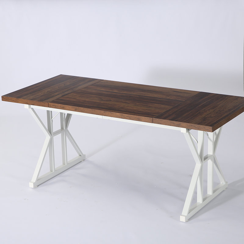 Table de salle à manger Taneja, Noir, H 29,92 po x L 78,74 po x l 27,55 po, Noir