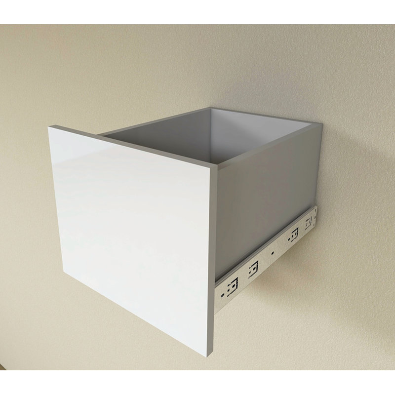 Tiroir blanc pour garde-robe de garde-robe blanc, hauteur de 6,25 po et profondeur de 18 po, H 12,5 po x l 15 po x P 18,5 po