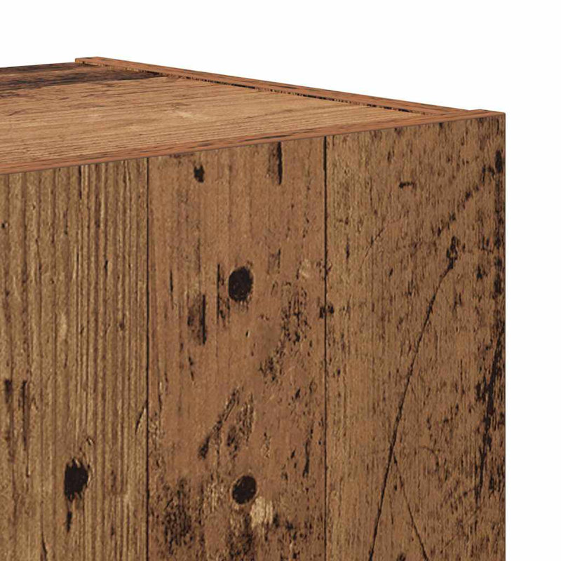 TV Cabinet Set 8 Pcs Medium 30.5 X 30 X 30 Cm, Old Wood