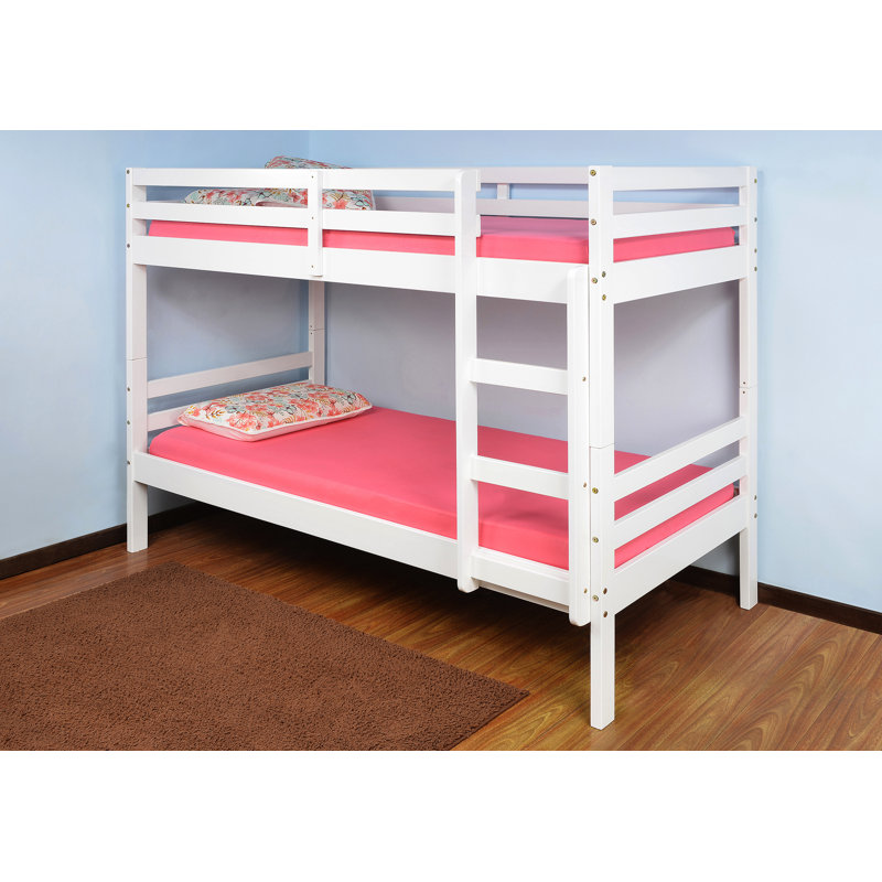 Deserie Bunk Bed with Built-in Ladder Included, Single (3')
