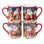 Ensemble de 4 tasses certifiées International Magic of Christmas Santa