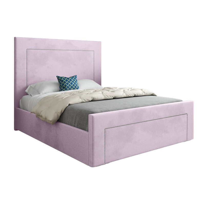 Anastasika Upholstered Bed, Small Single (2'6), Pink