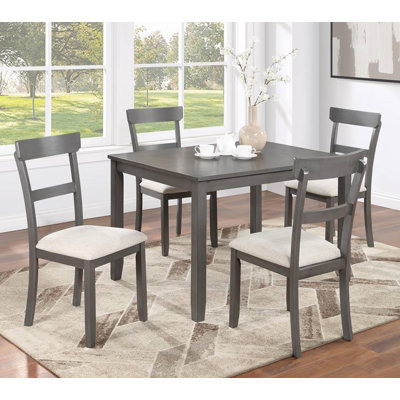 Lasheen 4 - Person Four Leg Dining Set