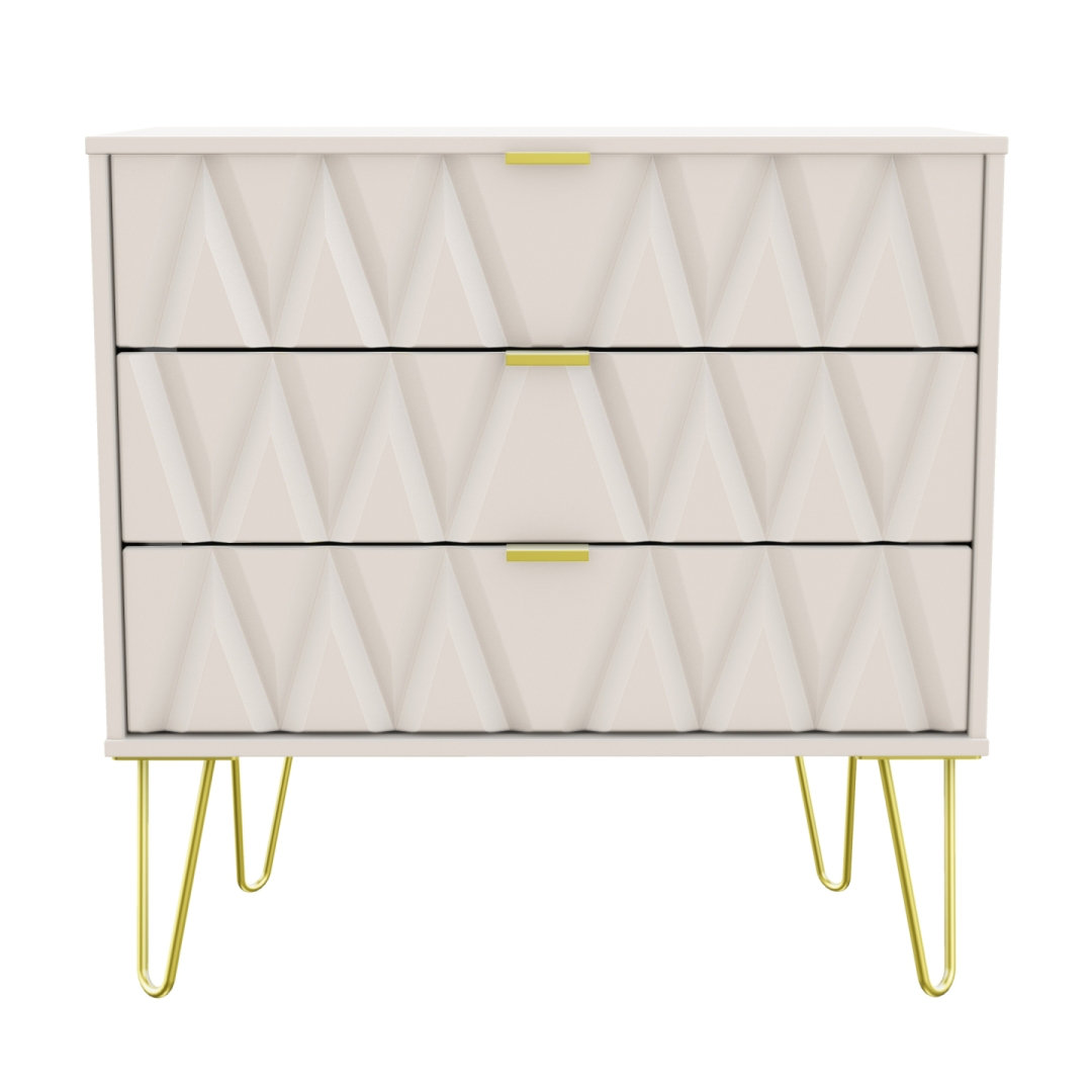 Fully Assembled Cerys 3 Drawer 76.5Cm W Chest of Drawers