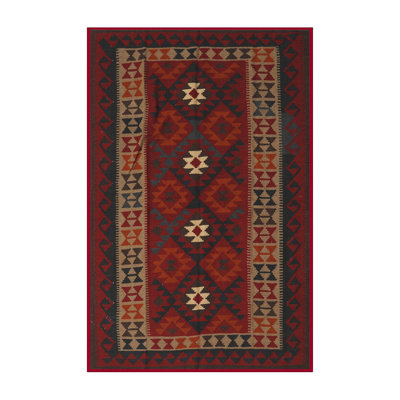Tapis décoratif rouge du sud-ouest de Youngblood