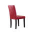 Chaise parsons Critchfield en bois massif et similicuir (ensemble de 2)-123830444