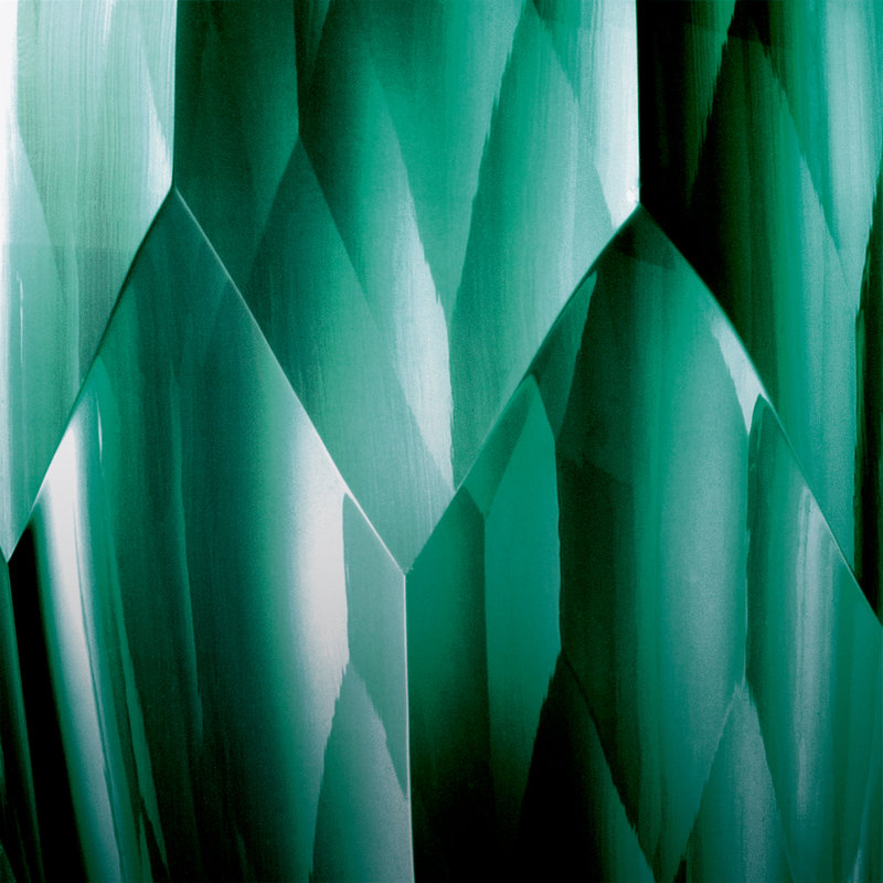 Marquis Glass Table Vase, Green