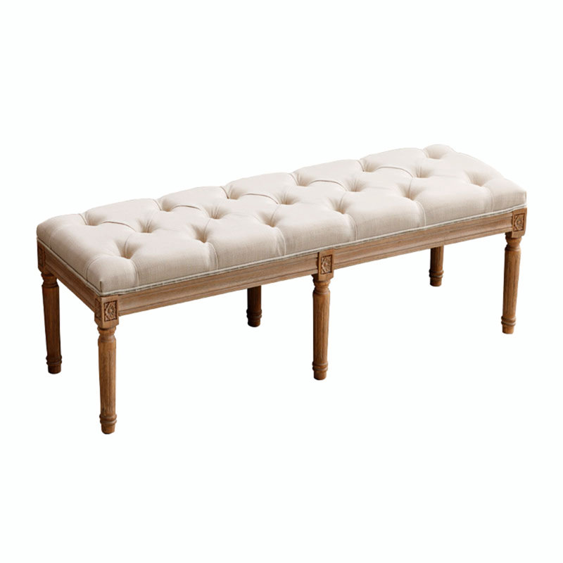 Kerman Upholstered Linen Footstool