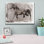 «Dark Brown Horse Run» par Irena Orlov, art mural sur toile