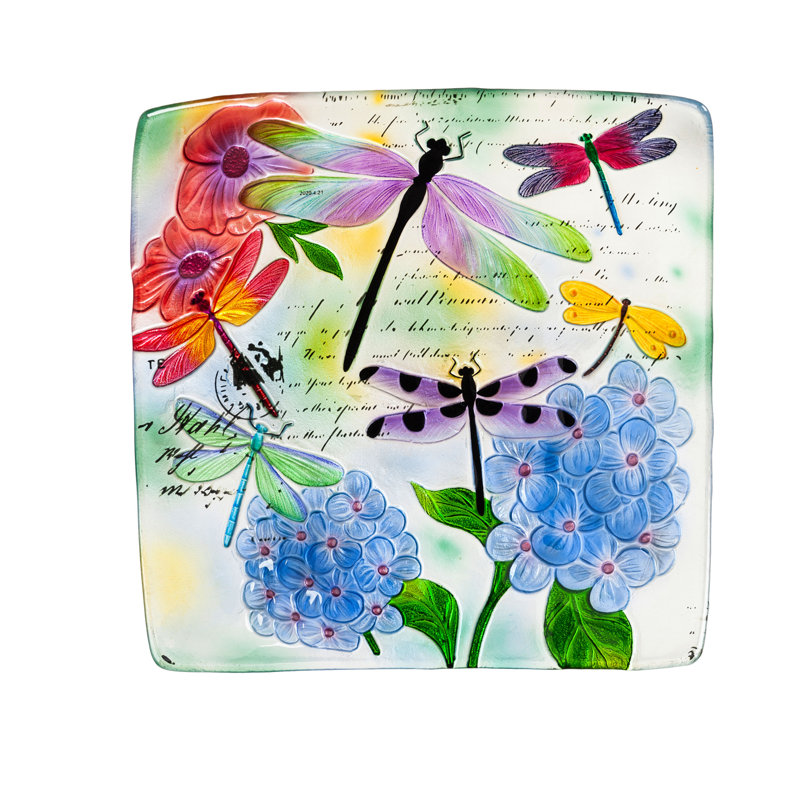 Bain d'oiseaux en verre 16,5 po