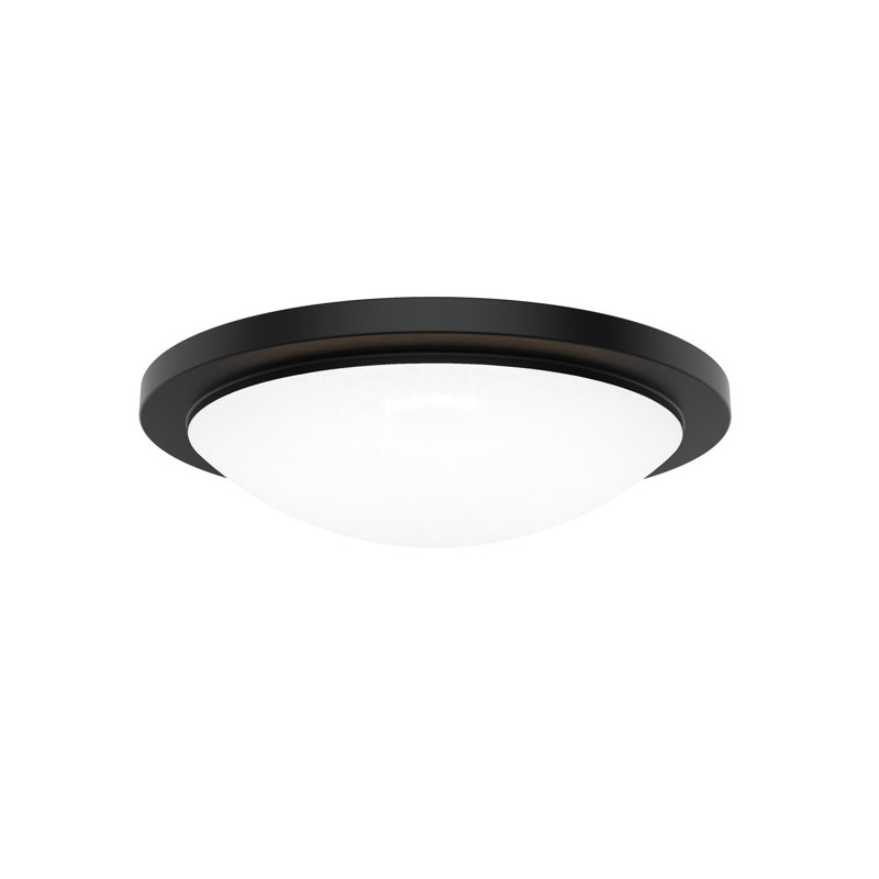 Plafonnier encastré noir à DEL à intensité variable 18 po Dew, sélection 5-CCT 2700K / 3000K / 3500K / 4000K / 5000K, Noir