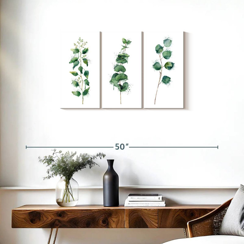 Harnek Lush Leaf Branches Splatter, 20" H x 33" W