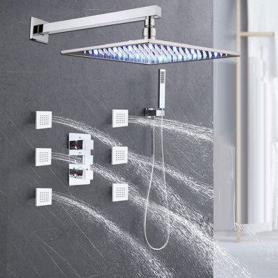 Système de douche complet avec valve brute